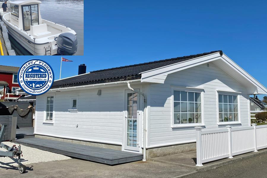 Urlaub mit Boot - Strandhaus Grettestö in Borhaug Südnorwegen