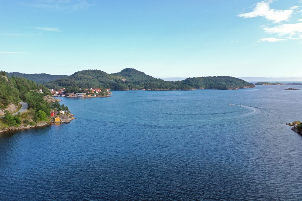 der Fjord vor dem Bootshaus