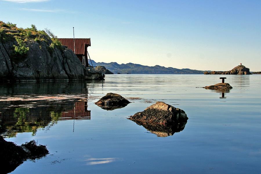 Blick auf Listafjord