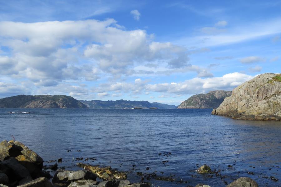 Mündung Listafjord-Strands-Eids. und Fedafjord