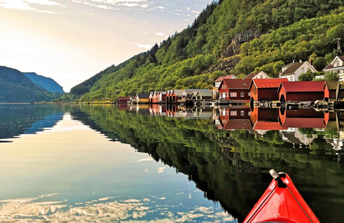 Ferienhaus Sigersvoll am Eidsfjord vor Hidra, Südnorwegen