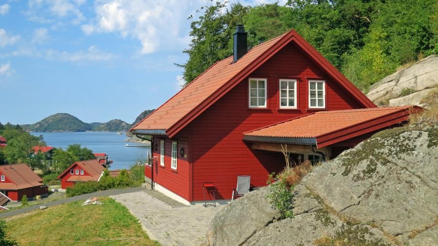 Ferienhaus Fjordsyn in Björnevag bei Farsund