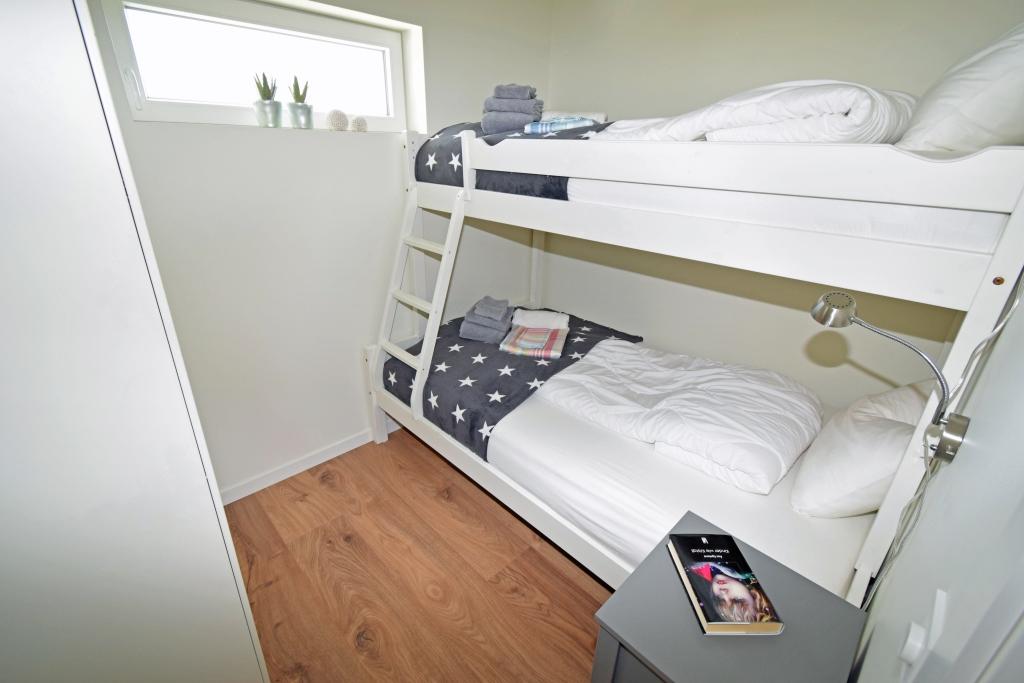 Schlafzimmer 3, Comfort Etagenbett 120 cm unten, kann völlig abgedunkelt werden