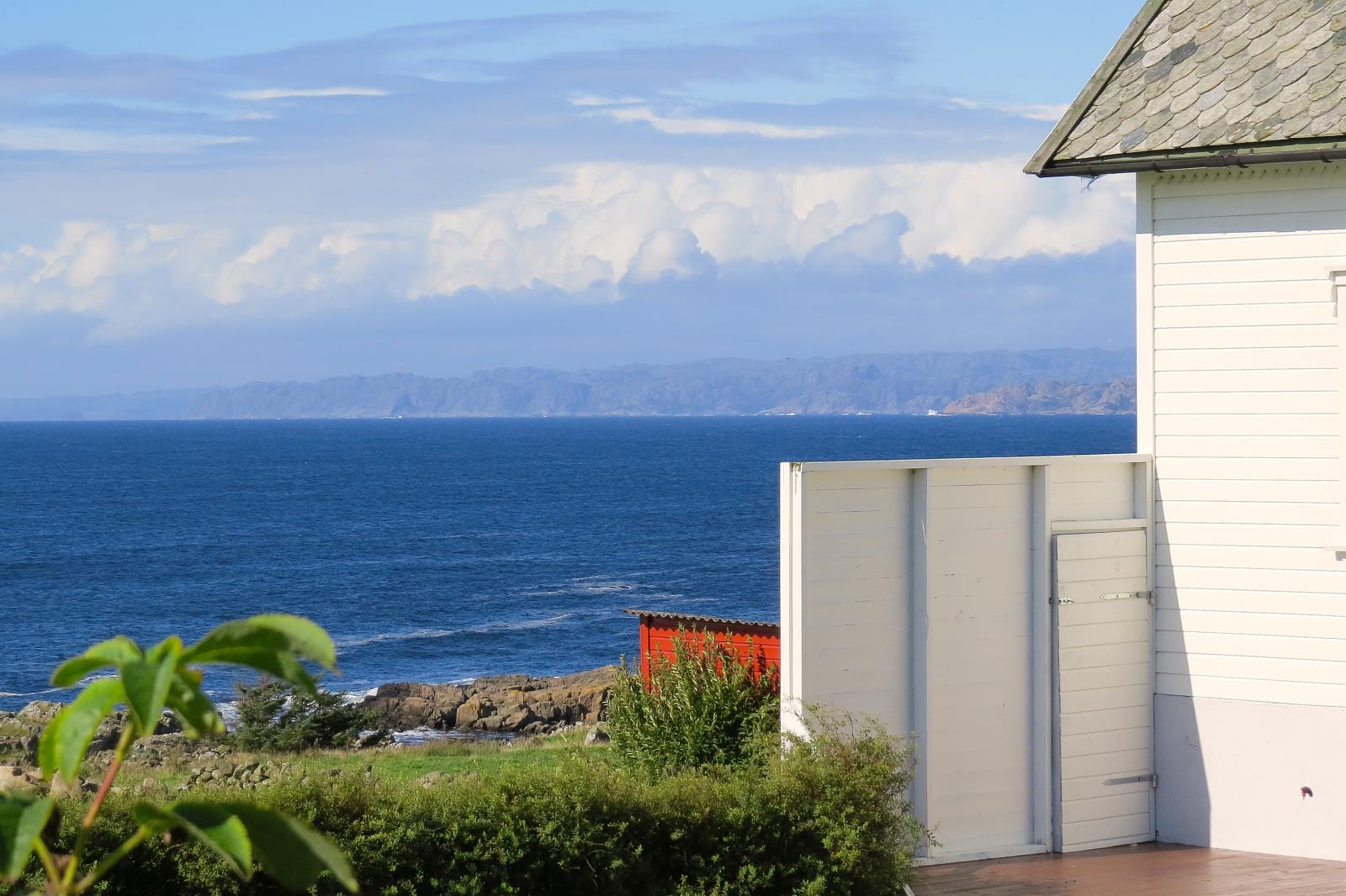 traumhafte Aussicht, Ferienhaus Küstenperle am Listafjorden bei Borhaug